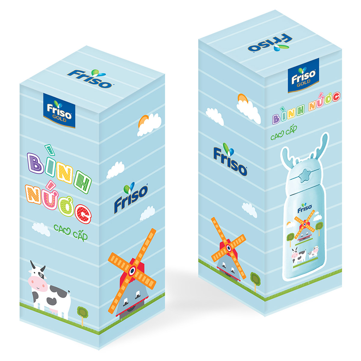 Sữa Friso Gold 4 Lon 1400g - Tặng 1 bình nước