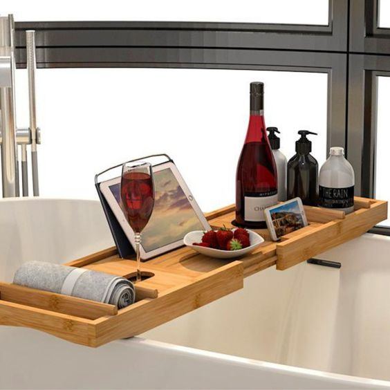 Khay tre, khay gác, kệ để bồn tắm ECOHUB