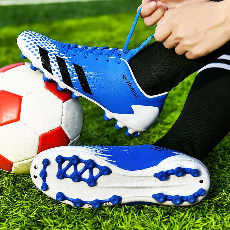 Giày bóng đá nam ngoài trời Giày bóng đá Trẻ em Boy Girls sneakers sân cỏ futsal ban đầu Boy Night Light Giày bóng đá không thấm nước