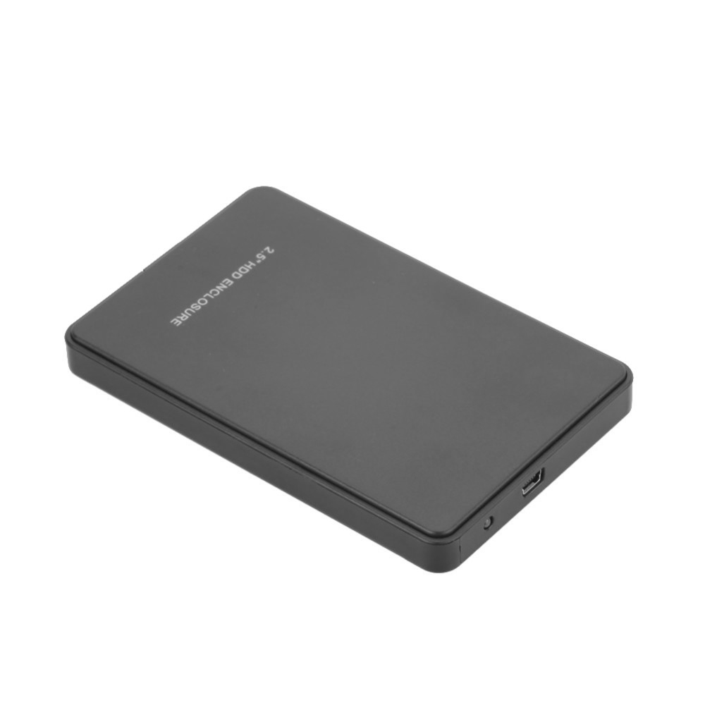 Hộp Đựng Ổ Cứng Di Động USB2.0 2.5 Inch Cho Máy Tính Để Bàn Và Máy Tính Xách Tay, Màu Đen
