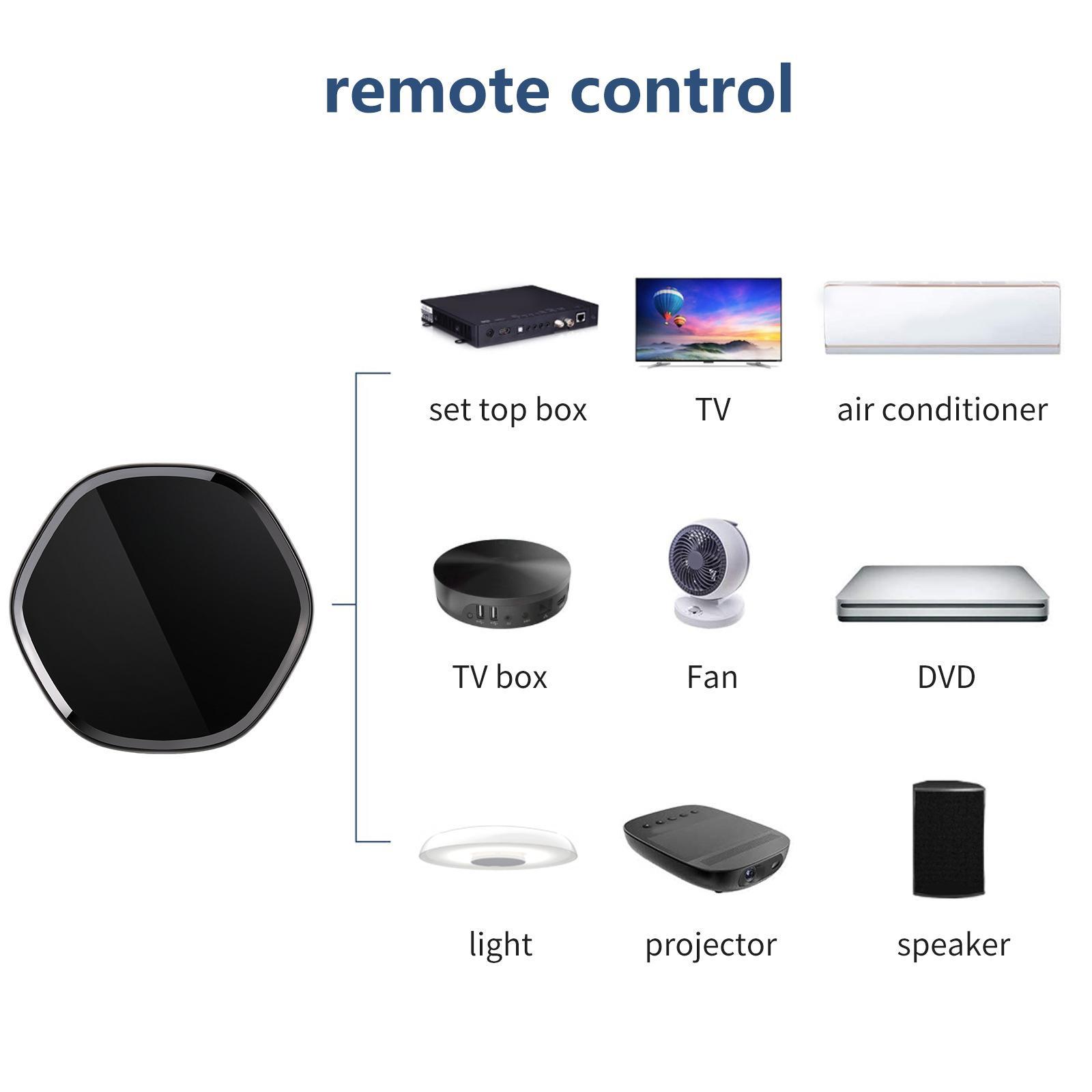 IR Universal Remote All in One Hub Wi-Fi Remote Control for TV Air Conditioner STB Audio Curtain Motor