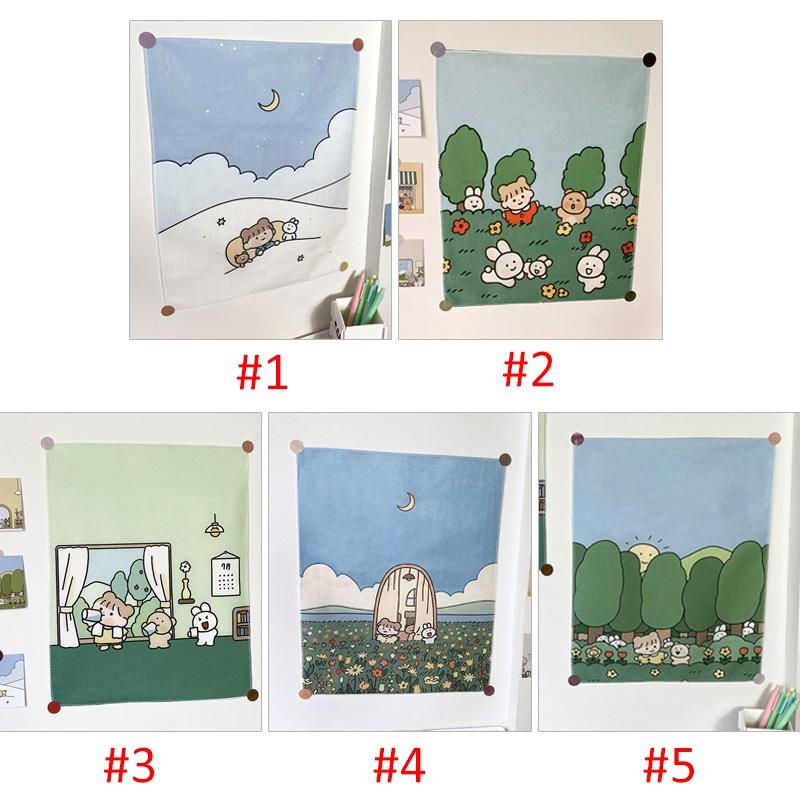 Thảm vải treo tường trang trí nội thất 32x40cm