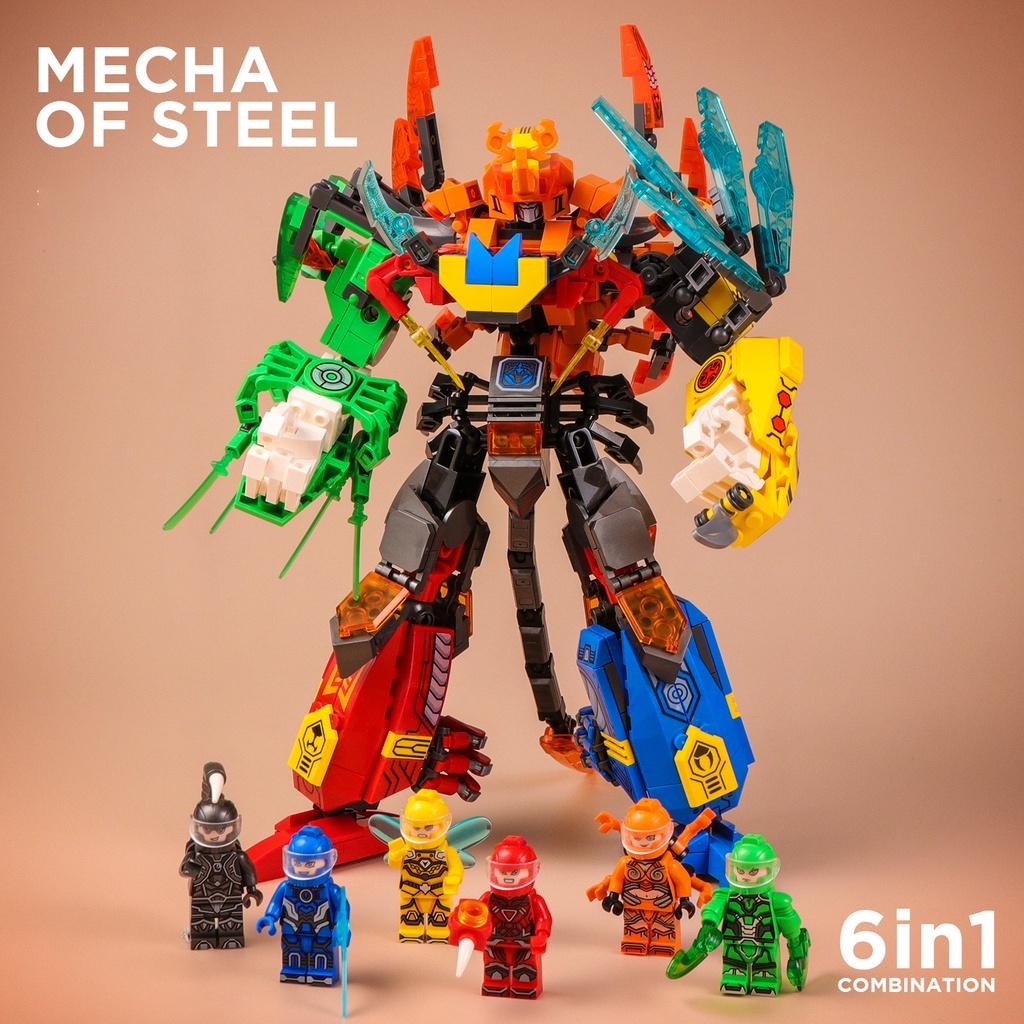 Đồ chơi Lắp ráp Robot Côn trùng 6 in 1 - Sembo Block 103132-37 Xếp hình thông minh - Mô hình trí tuệ
