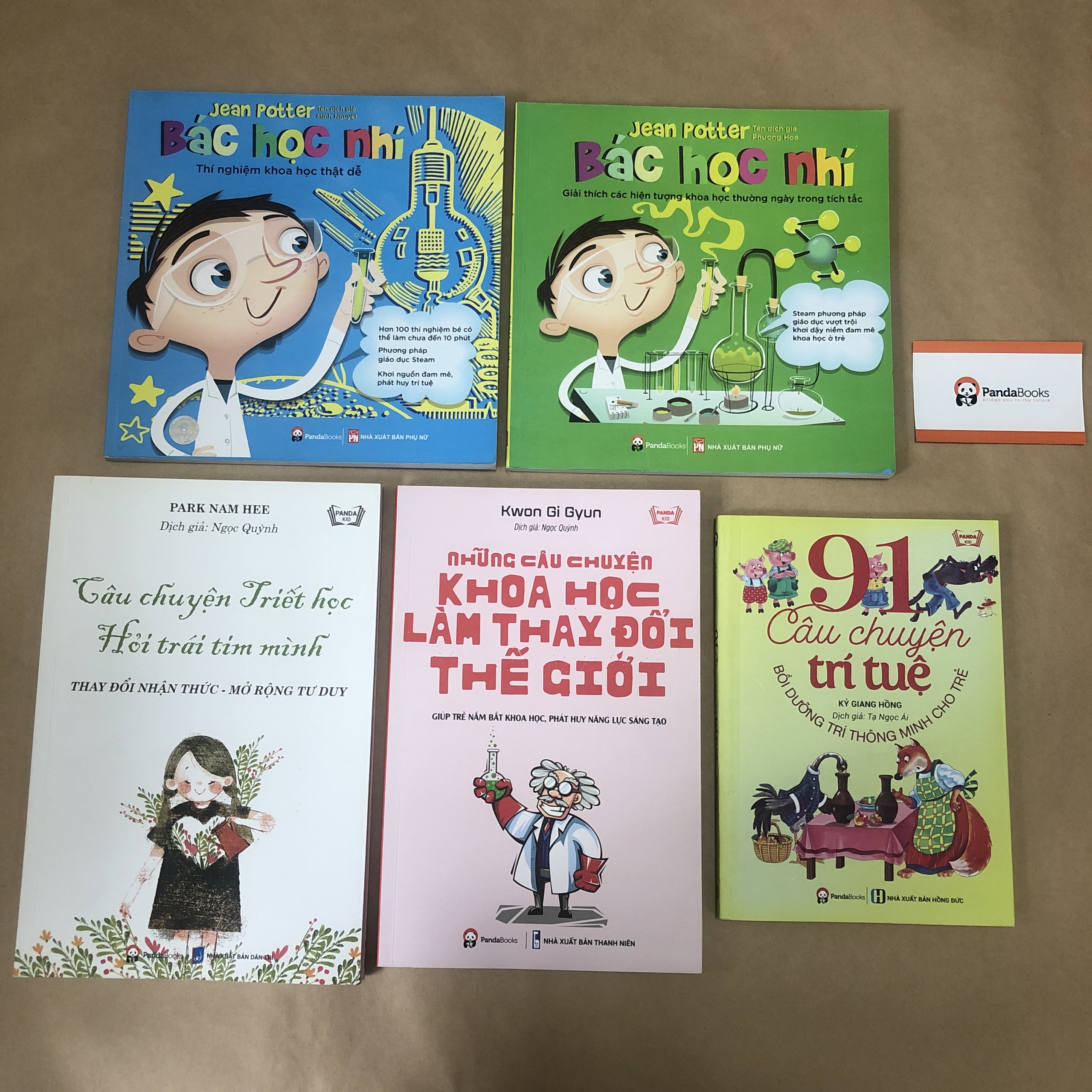 Sách – Combo 5 Cuốn: Những Câu Chuyện Khoa Học + Câu Chuyện Triết Học + 91 Câu Chuyện Trí Tuệ + 2 Cuốn Bác Học Nhí