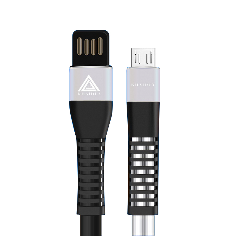 Dây sạc nhanh Micro USB 2.4A chính hãng Khai Duy CD002M dài 1 mét (màu ngẫu nhiên)