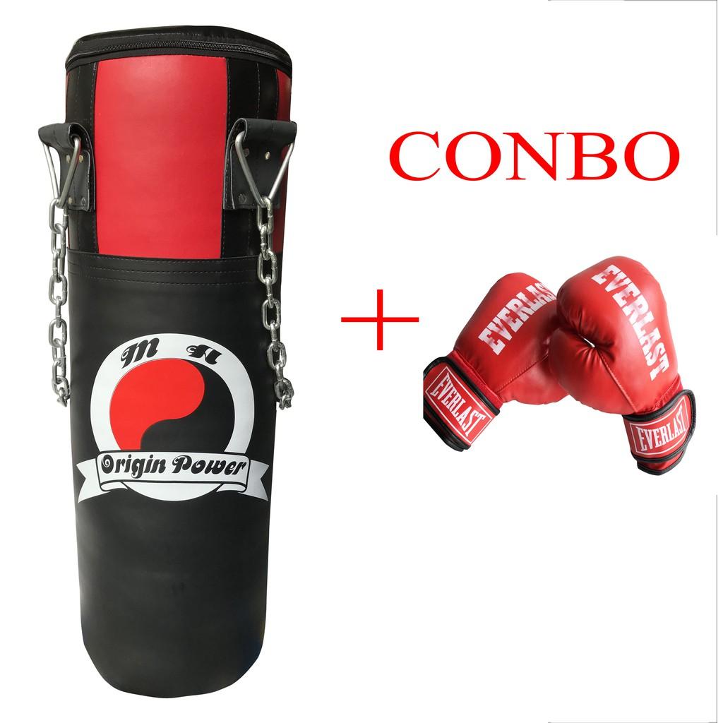 Combo võ bao cát xích cao cấp 1m + găng tay boxing