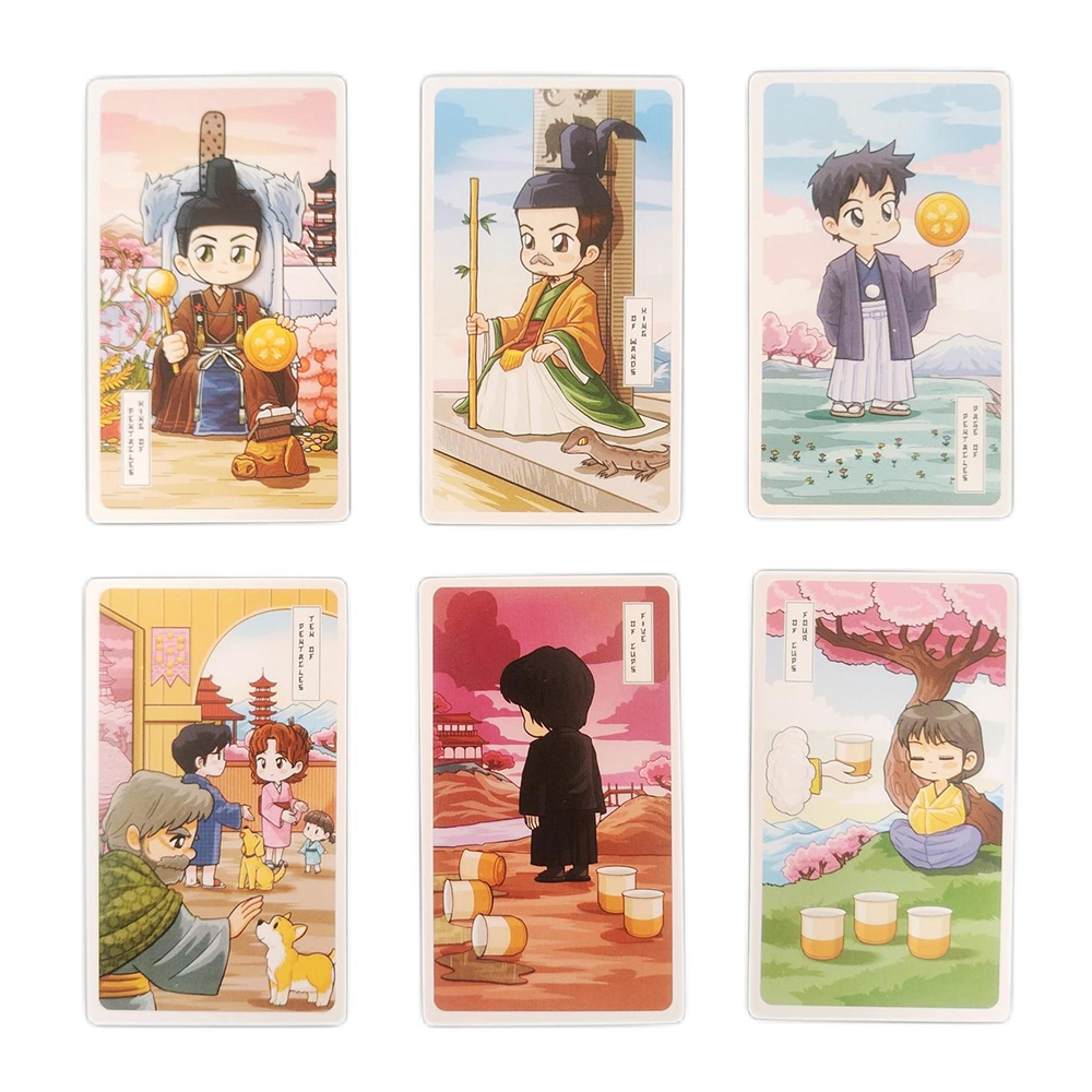 [Size Gốc] Bộ bài Sakura Spring Tarot 78 lá bài 7x12 Cm đá thanh tẩy