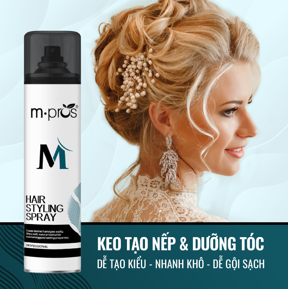 Keo Tạo Nếp Tóc Và Dưỡng Tóc M.pros 320ml