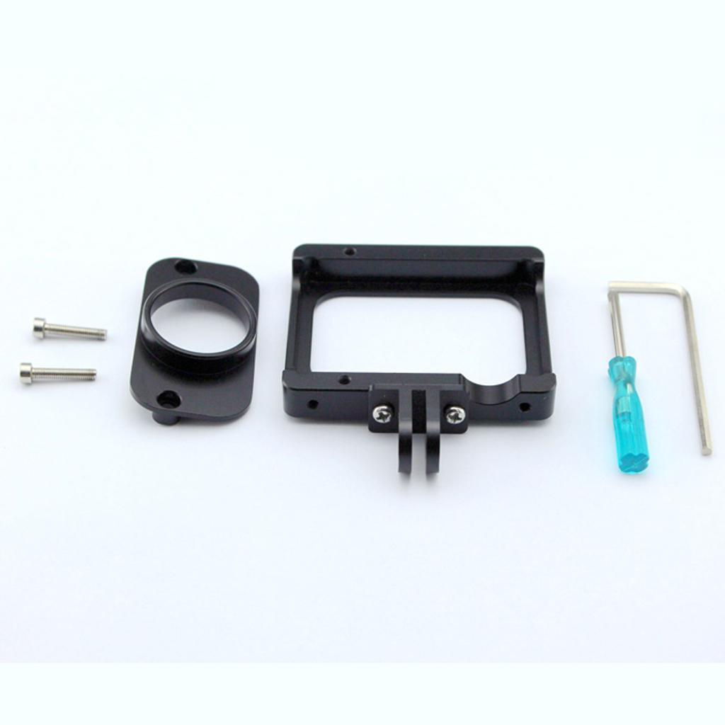 Alloy CNC Protective Metal Frame Mount Case Cover for Xiaomi Yi Camera Black