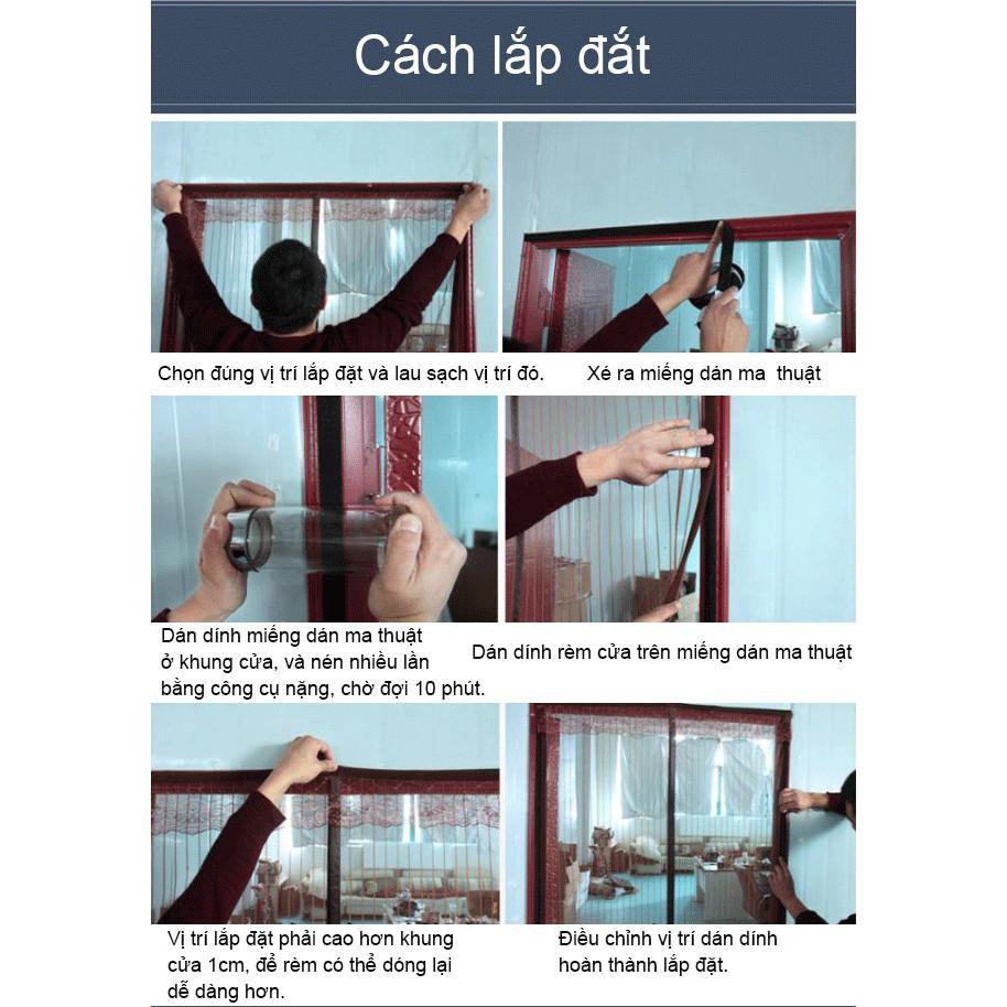 Rèm cửa tự động rèm cửa chống muỗi côn trùng gắn bằng từ tính nam châm -