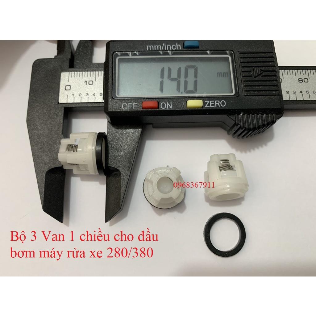 Bộ 3 Van 1 chiều cho đầu bơm máy rửa xe 280/380, Bộ 3 lupe ( van 1 chiều )