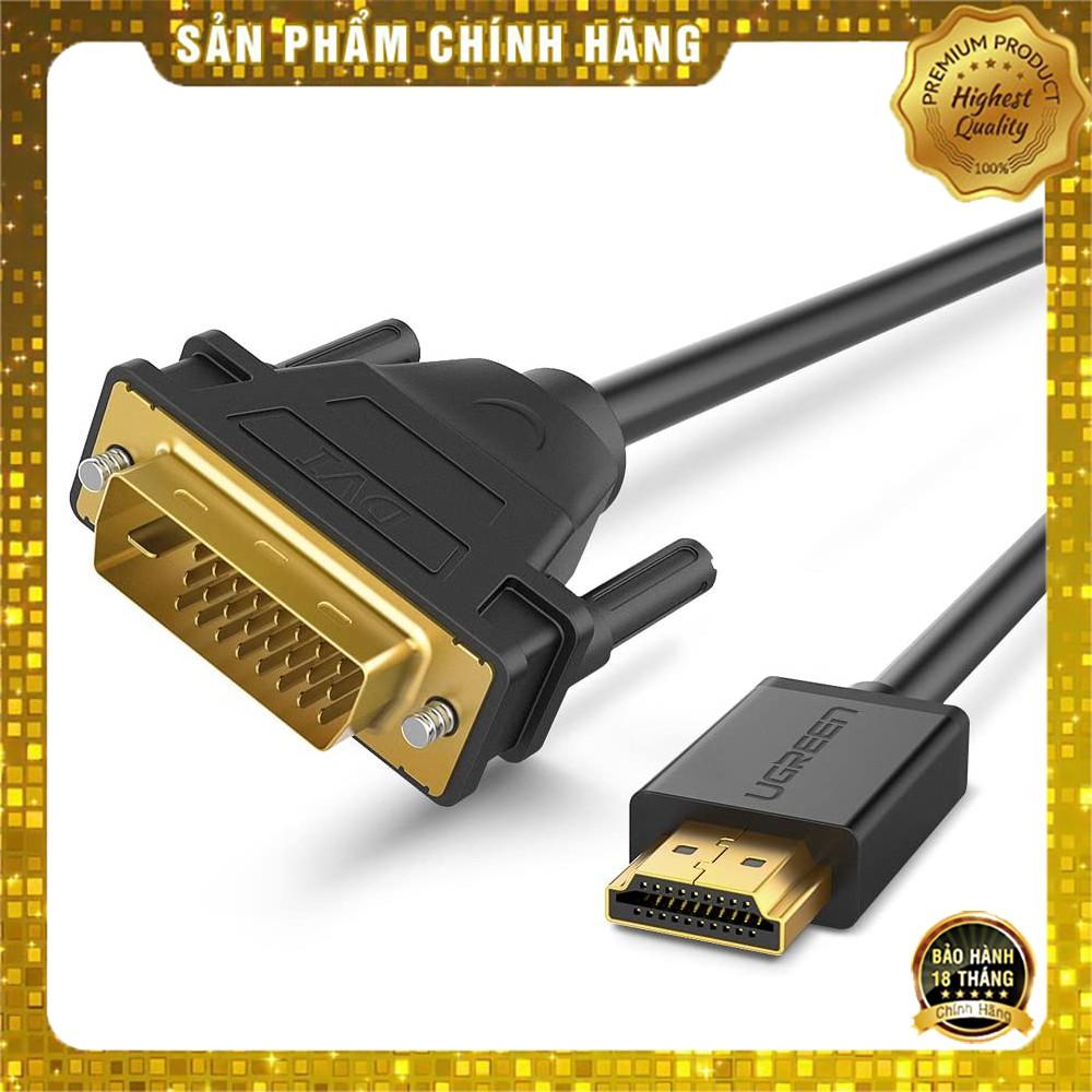 Ugreen 30116 - Cáp chuyển đổi HDMI sang DVI-D 24+1 dài 1m chính hãng -Hàng Chính Hãng