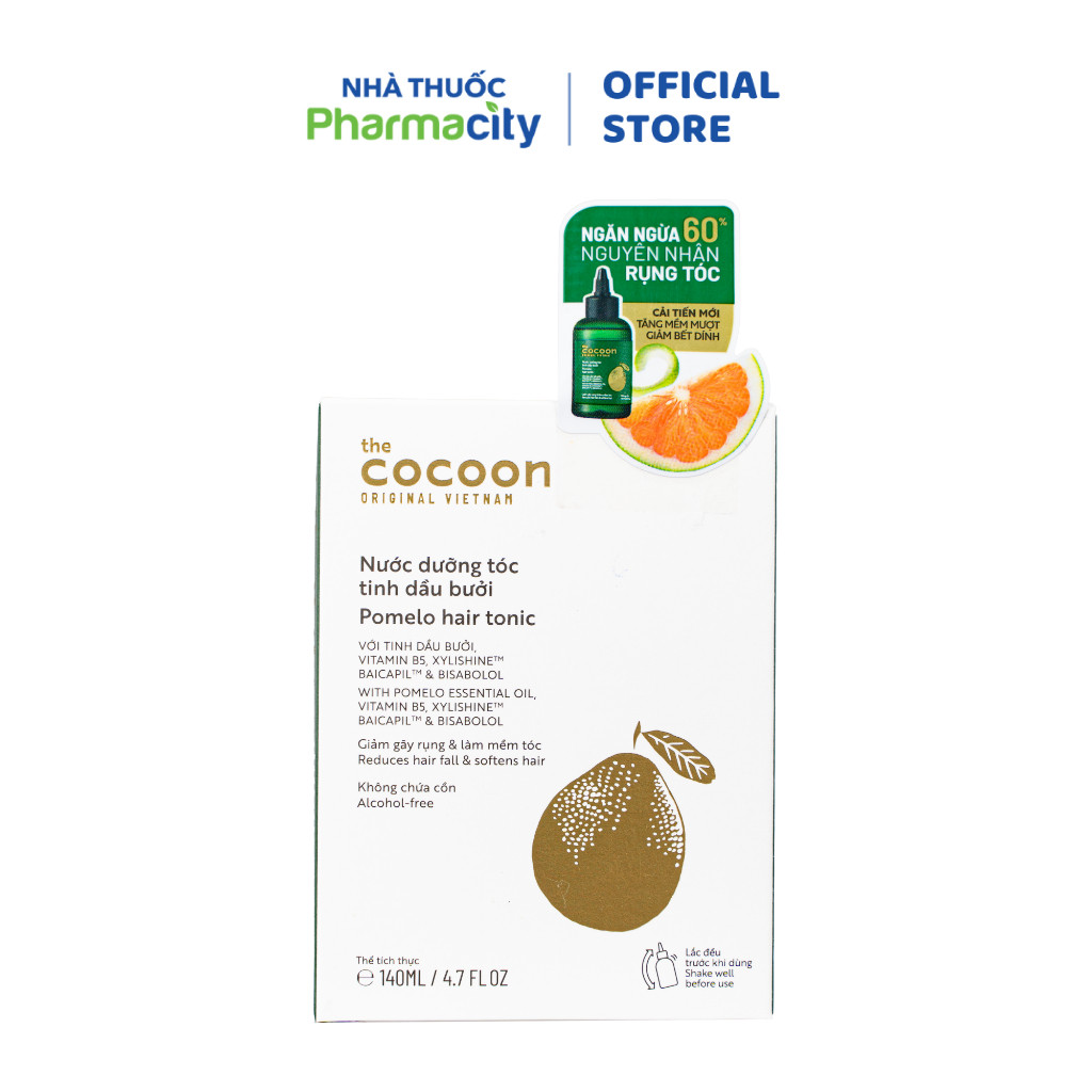 Nước dưỡng tóc tinh dầu bưởi Cocoon cho tóc suôn mượt và mềm mại (140ml)