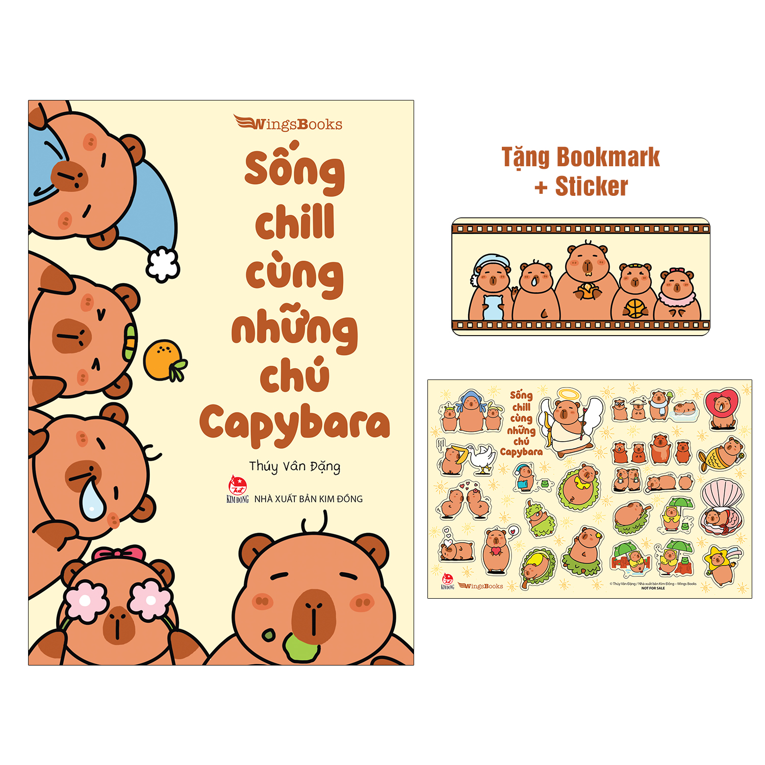 Sách Sống Chill Cùng Những Chú Capybara [Tặng Kèm Bookmark + Sticker]