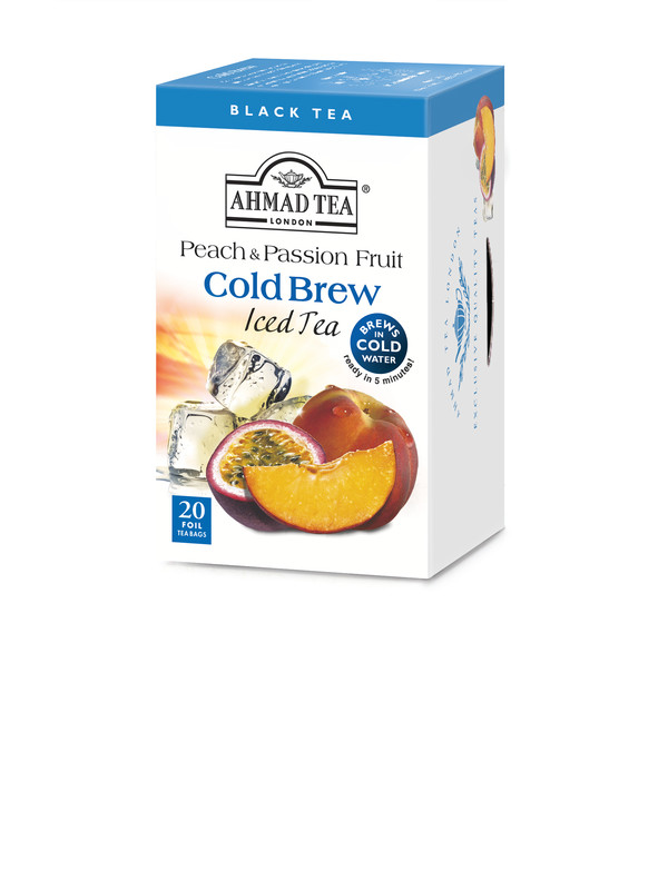 TRÀ PHA LẠNH AHMAD ANH QUỐC - ĐÀO - Peach & Passion Fruit Cold Brew - Đặc biệt phù hợp trong những ngày hè nóng nực