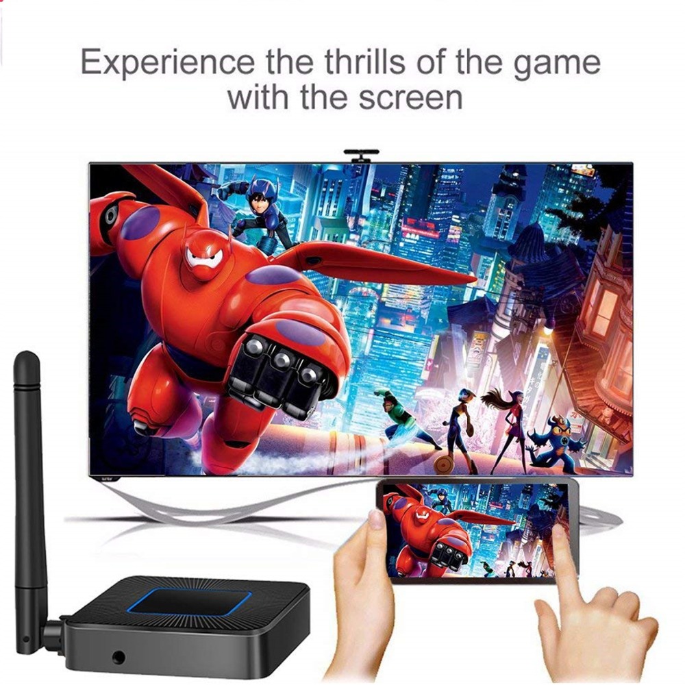 Thiết Bị Wifi Display Q4 Hỗ Trợ Truyền Hình Ảnh, Video Từ Điện Thoại Ra TV, Máy Chiếu Cổng HDMI và AV Full HD 1080p Chuẩn 2.4GHz