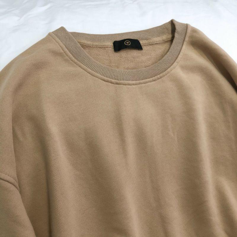 Áo sweater trơn dày xịn mềm mịn, siêu đỉnh nam nữ unisex áo đôi ulzzang - ẢNH THẬT