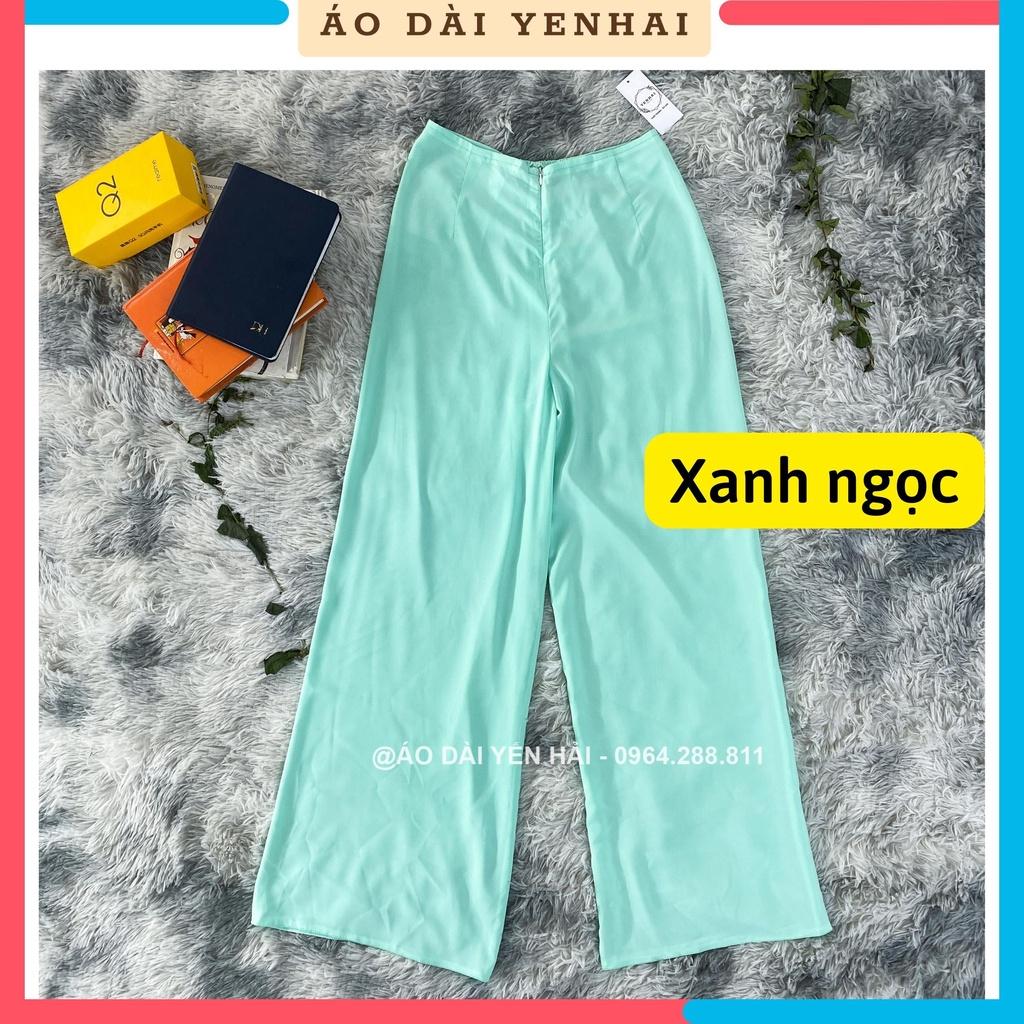 Quần LỤA NHẬT nhiều màu mặc kết hợp với áo dài truyền thống