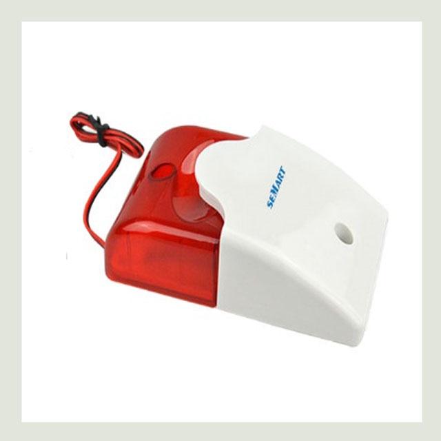 Đèn còi chớp báo động Semart SM-105, loa kêu to, khoảng cách về tủ trung tâm 200m
