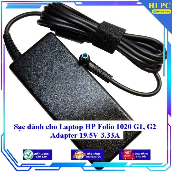 Sạc dành cho Laptop HP Folio 1020 G1 G2 Adapter 19.5V-3.33A - Kèm Dây nguồn - Hàng Nhập Khẩu