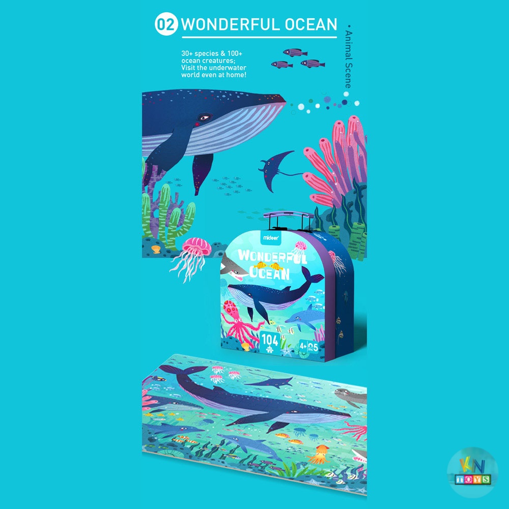 Đồ Chơi Ghép Hình Mideer Puzzle MD3110 – Đại Dương Tuyệt Diệu – Wonderful Ocean