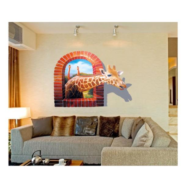 Decal trang trí Hươu cao cổ mẫu mới 06