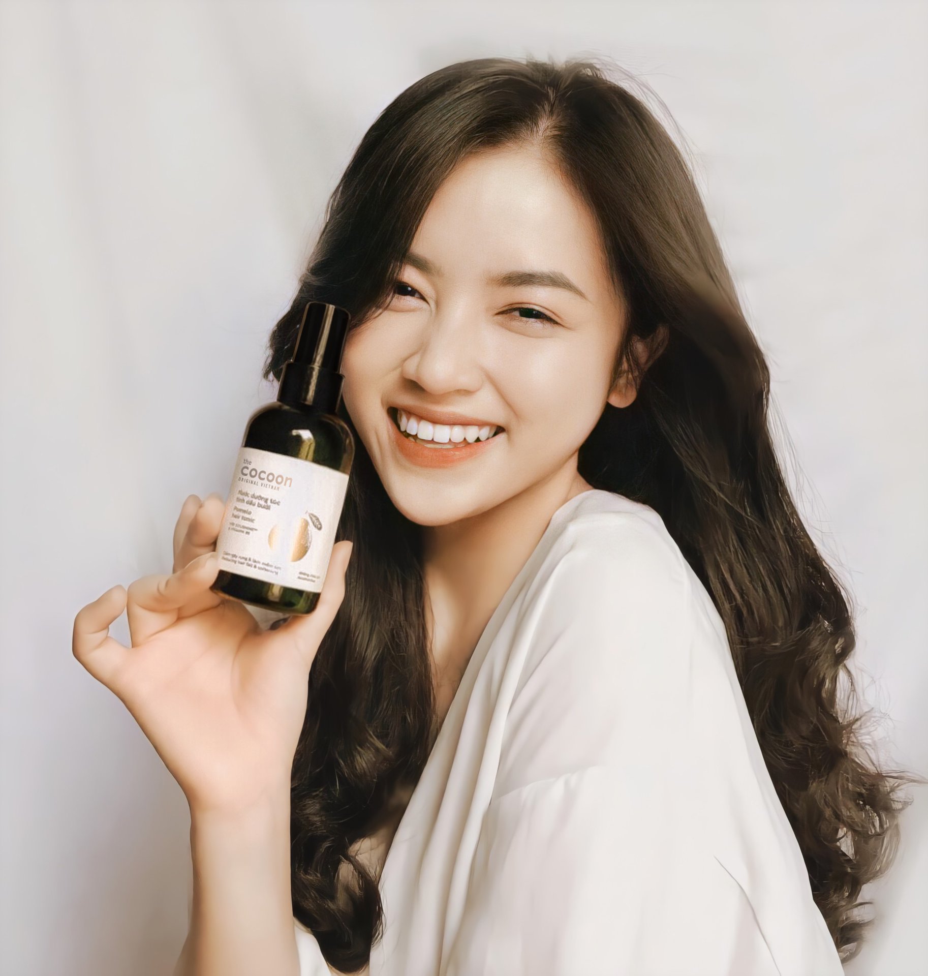 Nước xịt dưỡng tóc tinh dầu bưởi pomelo cocoon 140ml + Serum mọc tóc pomelo bồ kết herbario 30ml