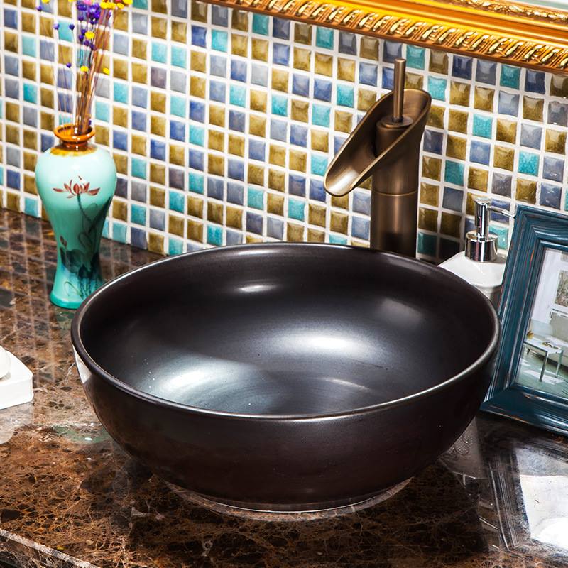 Lavabo sứ mỹ thuật Haduvico LVB045