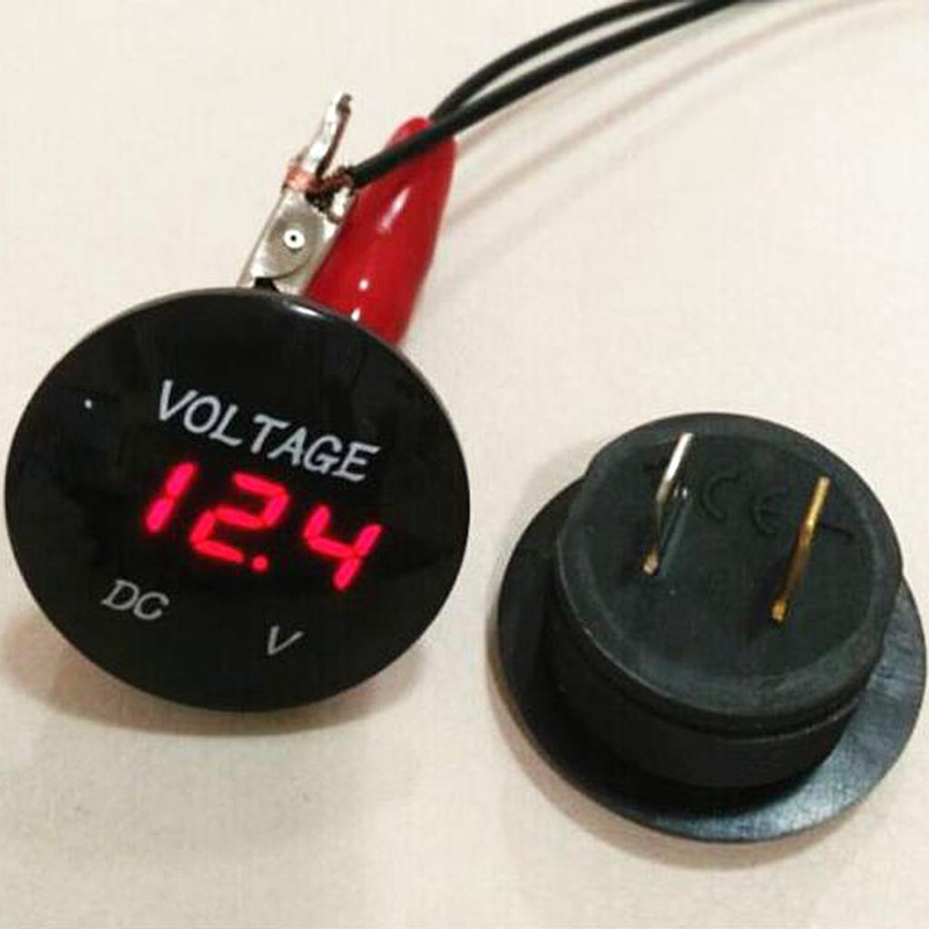 DC 6-30V Red LED Digital meter Voltage Power Monitor Car Motorcycle