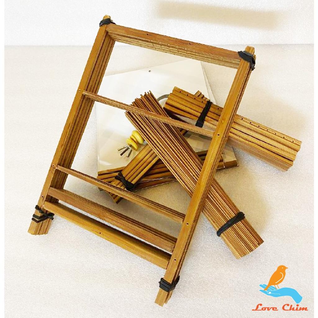 Khung lồng chim khuyên nan xử lý DABAMO kèm móc , Lồng chim hút mật - Khuyên dễ lắp