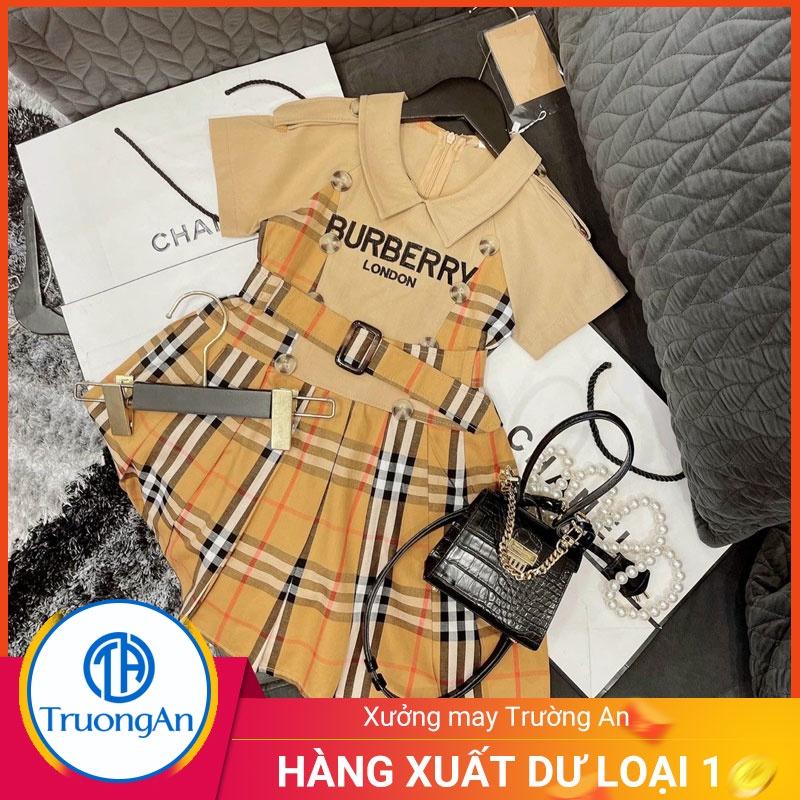 Bộ áo váy Buberry cao cấp cotton