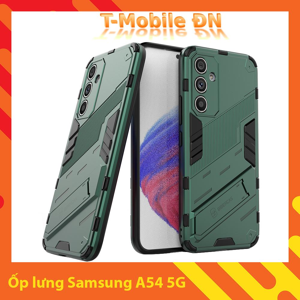 Ốp lưng cho Samsung A54 5G, Ốp chống sốc Iron Man PUNK cao cấp kèm giá đỡ cho Samsung A54 5G