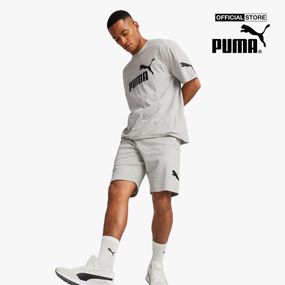 PUMA - Quần shorts tập luyện nam lưng thun Power 673379-0