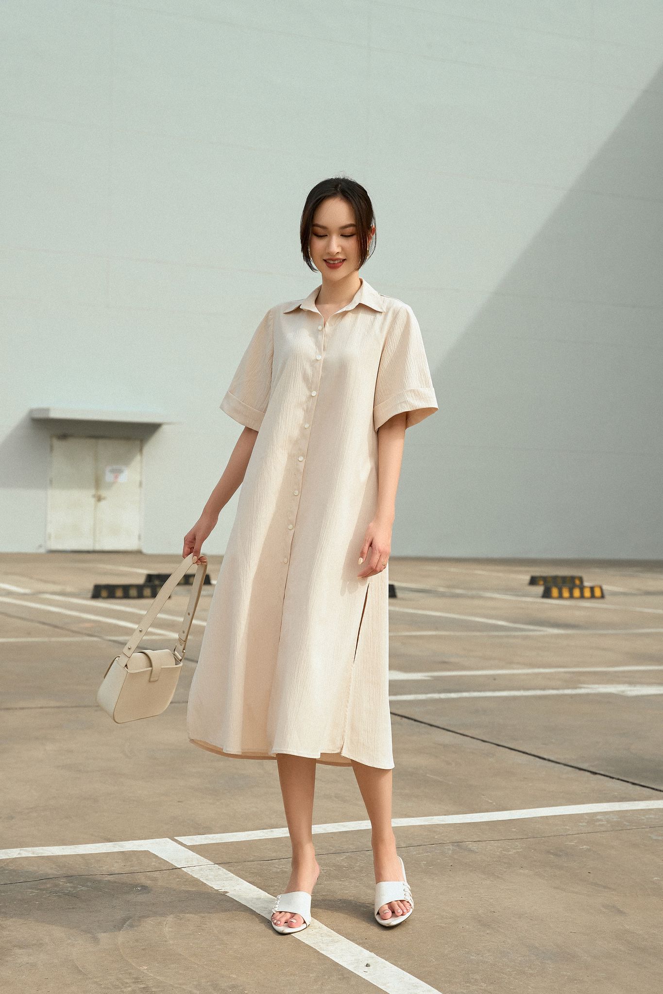 OLV - Đầm Sand Long Shirt Dress