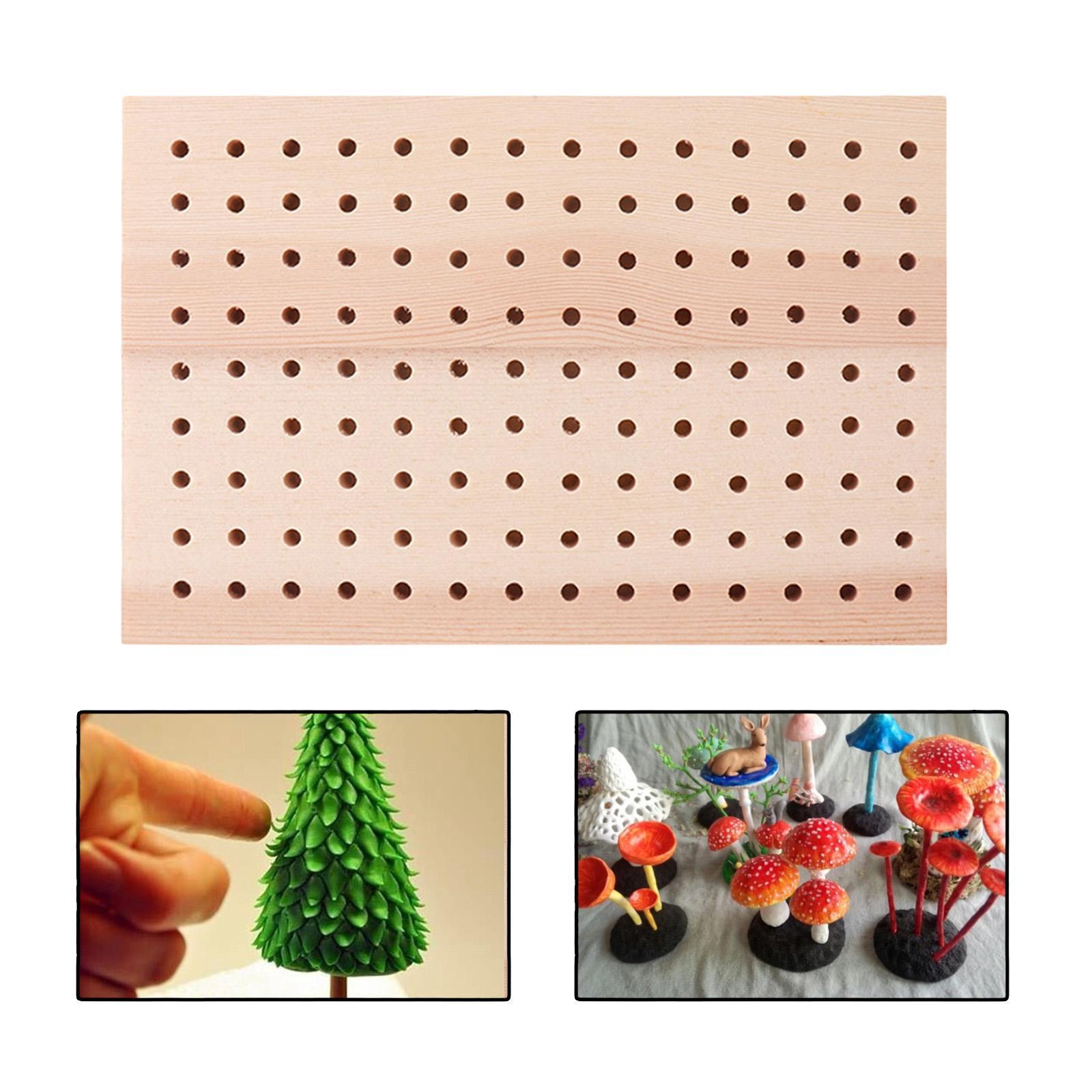 Wooden Plug Board Pottery Sculpture Tools Stand Holder DIY Clay