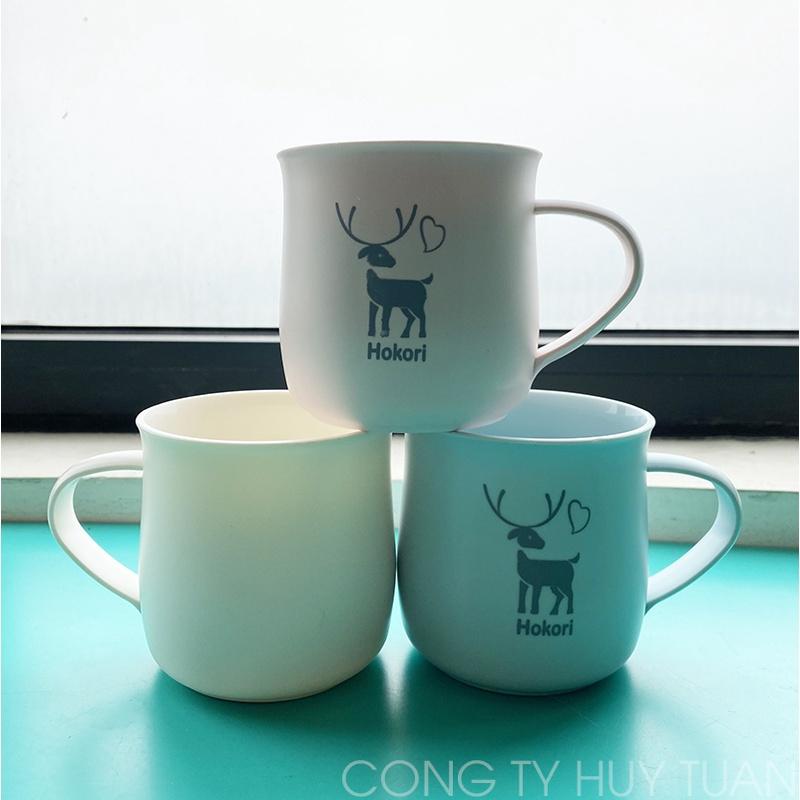 Cốc uống nước cao cấp hokori 350ml - Cốc nhựa có quai Việt Nhật 6369