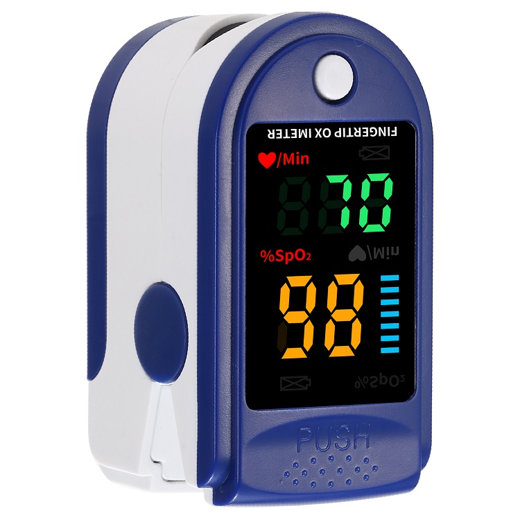 Thiết bị chăm sóc sức khỏe thông minh đo độ bão hòa nồng độ oxy trong máu và nhịp tim kẹp ngón tay nhỏ gọn, tiện lợi (Tặng kèm pin)