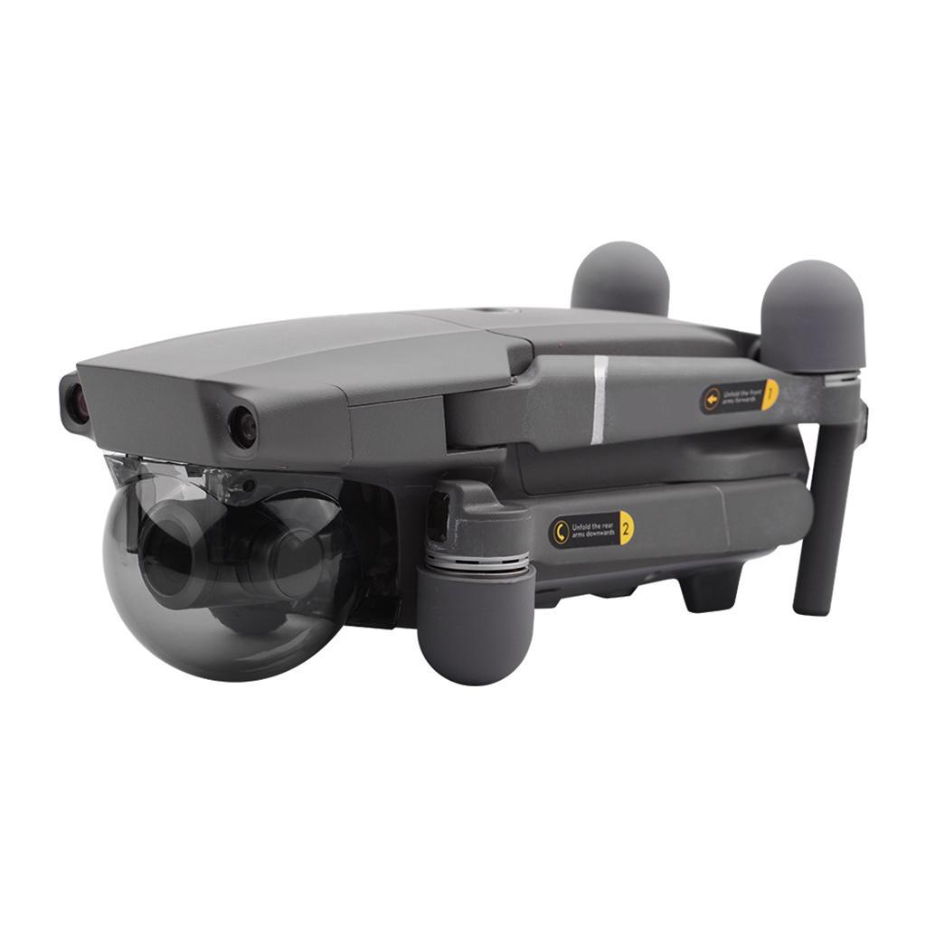 2xGimbal Camera Protector Cover Lens Hood Cap for DJI Mavic 2 Pro Gray