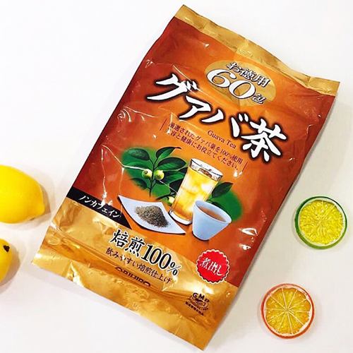 Trà ổi Guava Hiệu Orihiro 120g(2g*60 gói) - Tặng túi zip 3 kẹo mật ong Senjaku