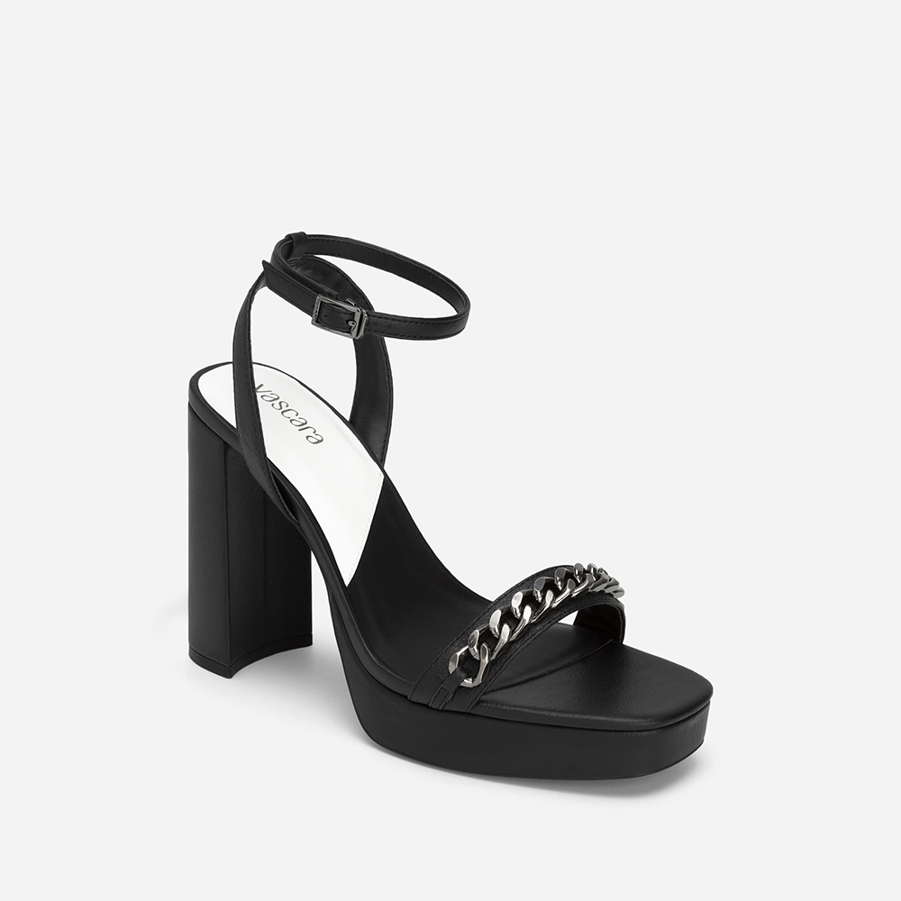 Vascara Sandal Ankle Strap Nhấn Dây Xích Trang Trí - SDN 0732