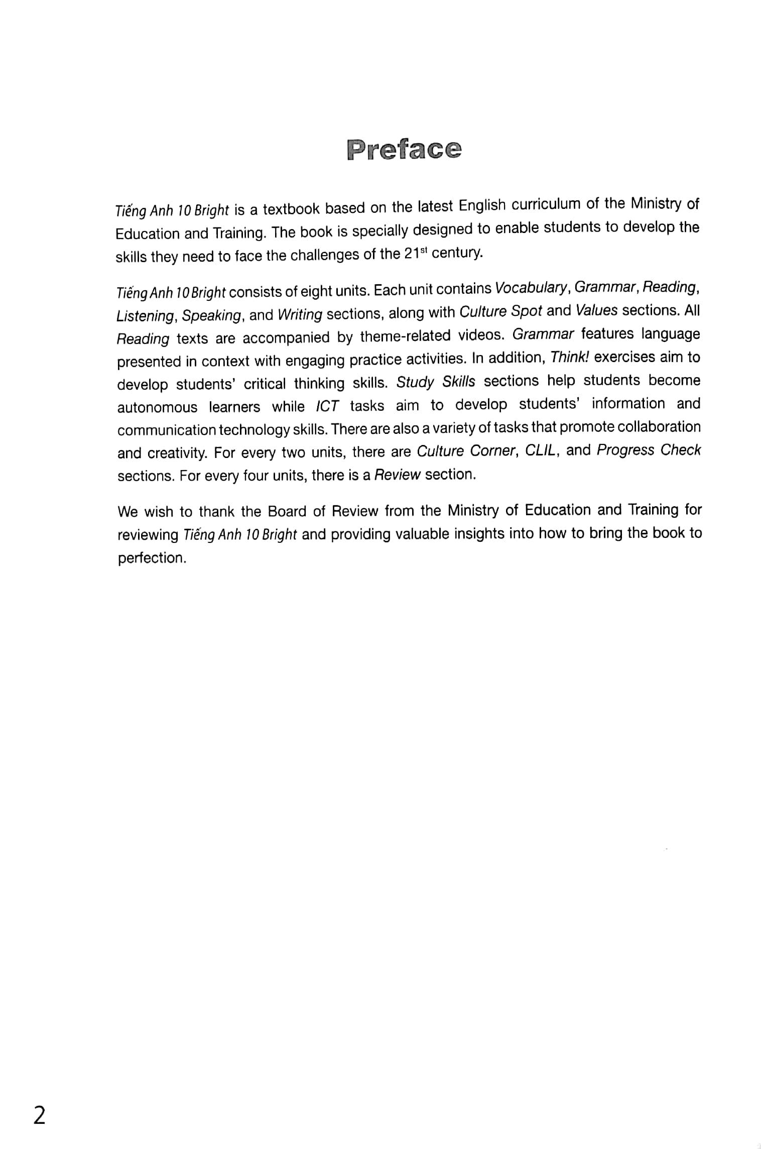 Tiếng Anh 10 Bright - Student's Book