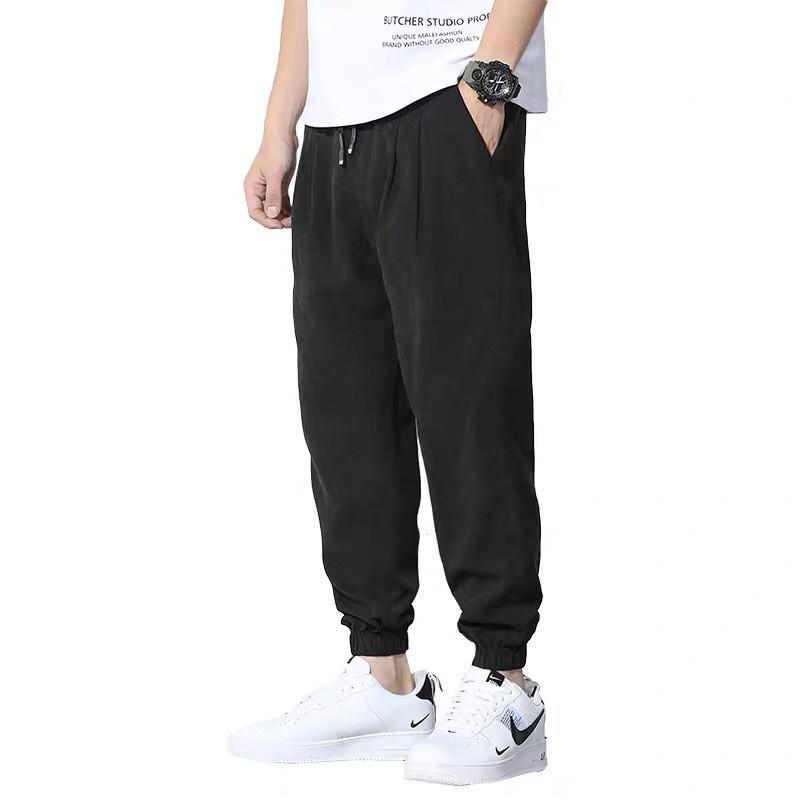 Quần Jogger nam - dáng thể thao - cạp chun bo gấu vải thô cotton cao cấp Leeno