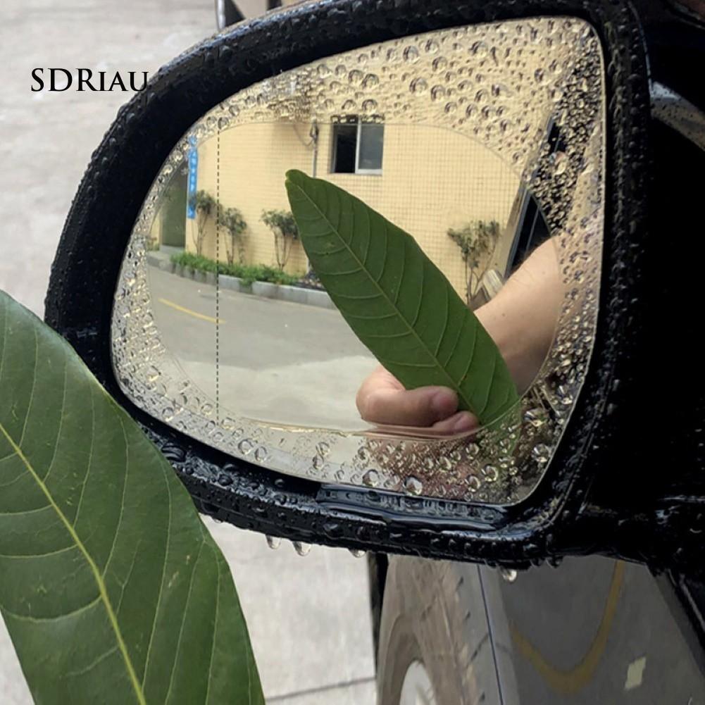 Set 2 miếng kính dán gương chiếu hậu xe hơi chống nước mưa chống sương mù tiện lợi
