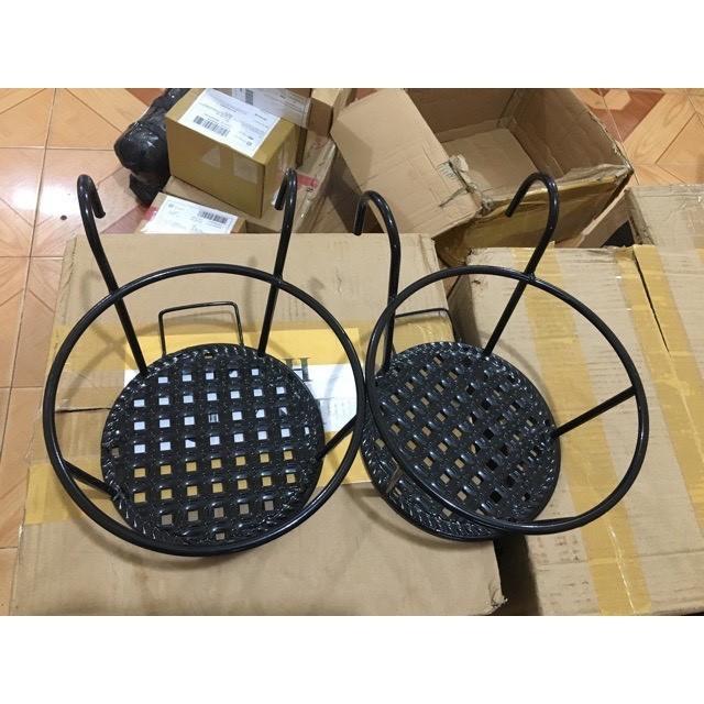 Giỏ sắt treo chậu hoa ban công - Sơn tĩnh điện