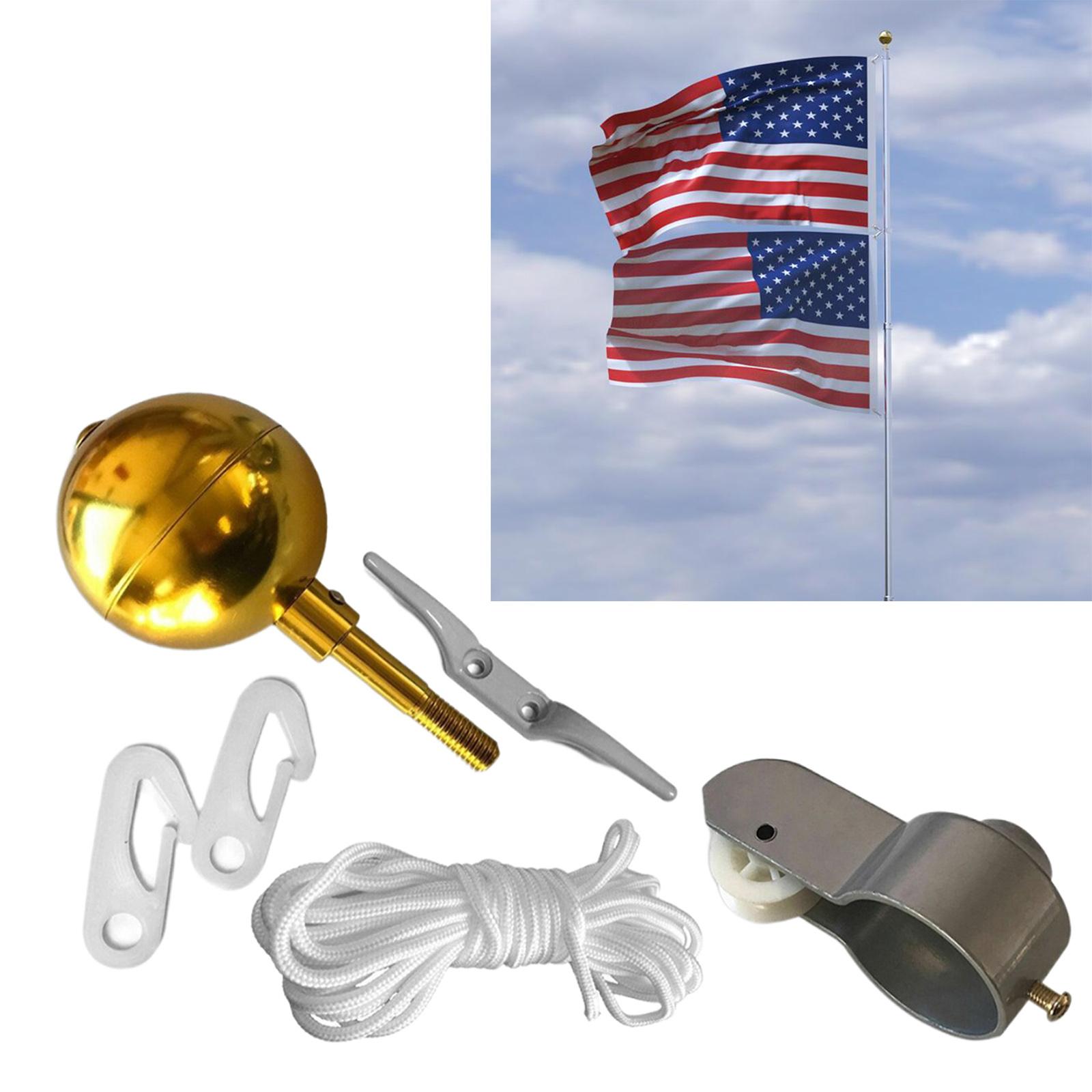 Flag Pole Hardware Parts Repair Kits Flagpole Hardware Accessory for 2"OD Tube