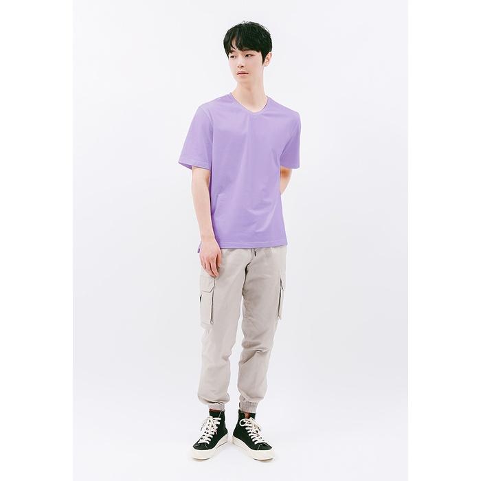 ÁO THUN TRƠN CỔ TIM NAM - BASIC PLUS V NECK T-SHIRT FOR MEN - LM21162001