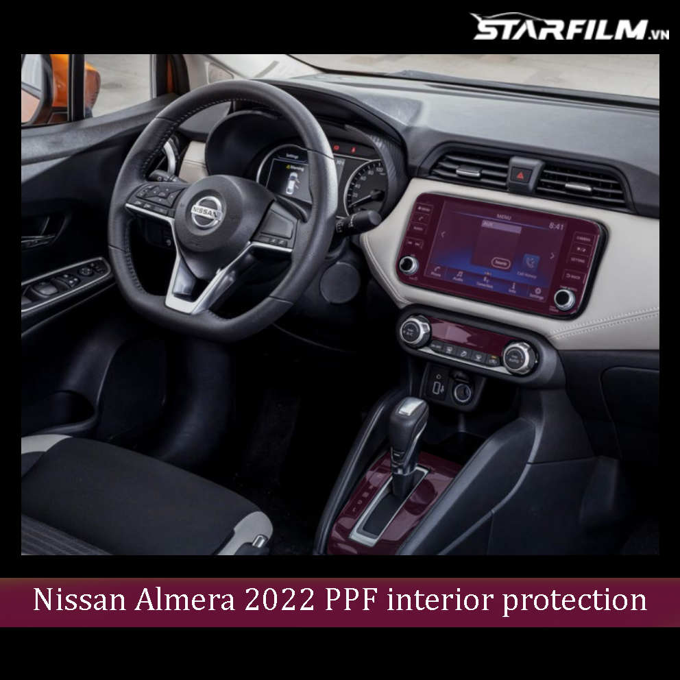 Nissan Almera 2022 PPF TPU nội thất chống xước tự hồi phục STARFILM