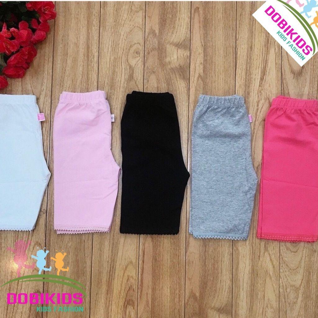 Quần Legging Lửng Bé Gái Thun Cotton Xuất Co Giãn Dày Dặn Siêu Mềm ( 9-20kg )