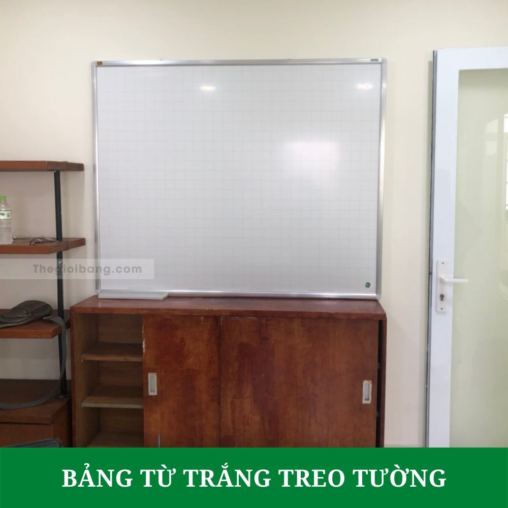 Bảng Từ Trắng Hàn Quốc Tân Hà - Bảng Viết Bút Lông Treo Tường - KT 100x120cm - Tặng Kèm Phụ Kiện