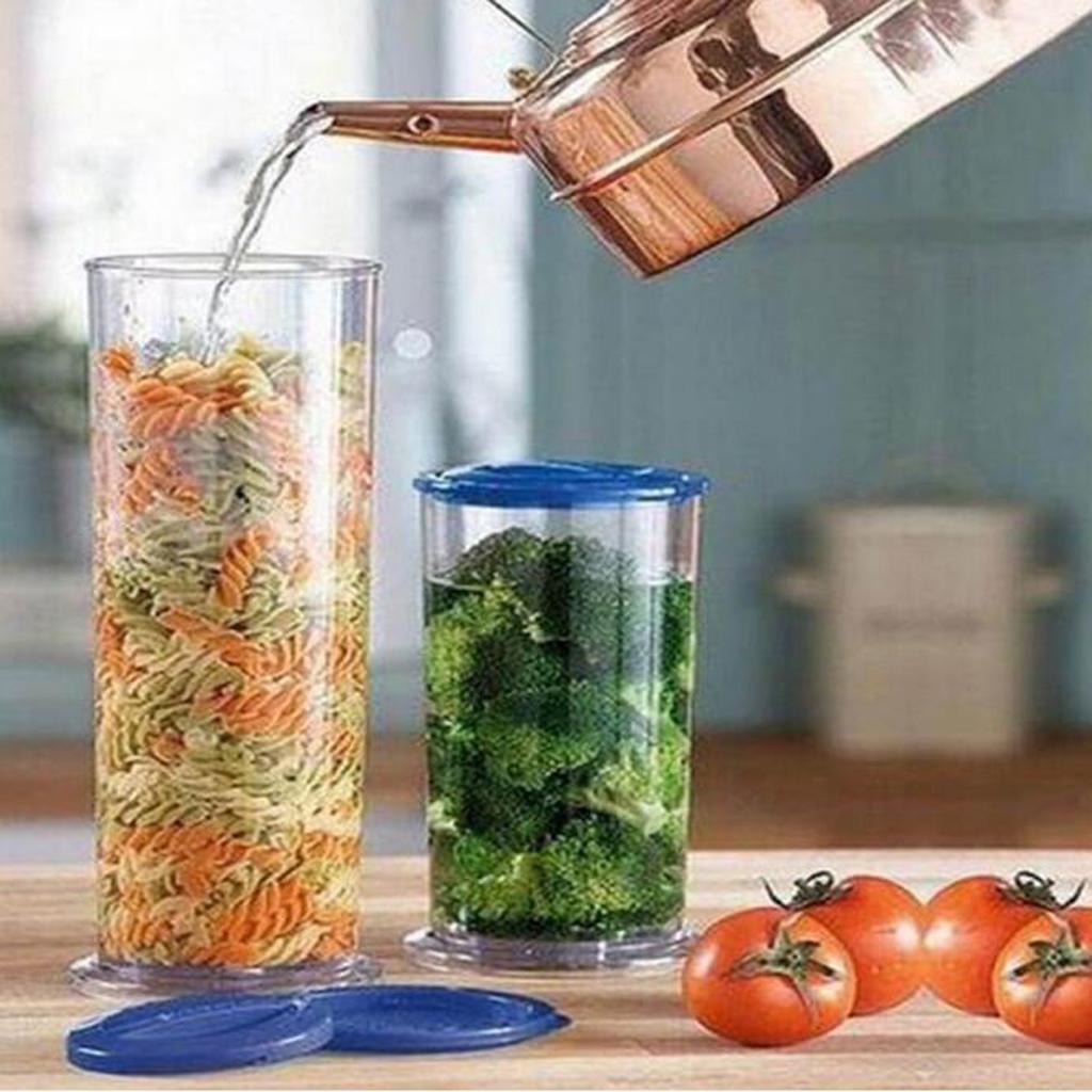Spaghetti Noodle Jar Pasta Cup Transparent Cup Plastic with Filter Lid